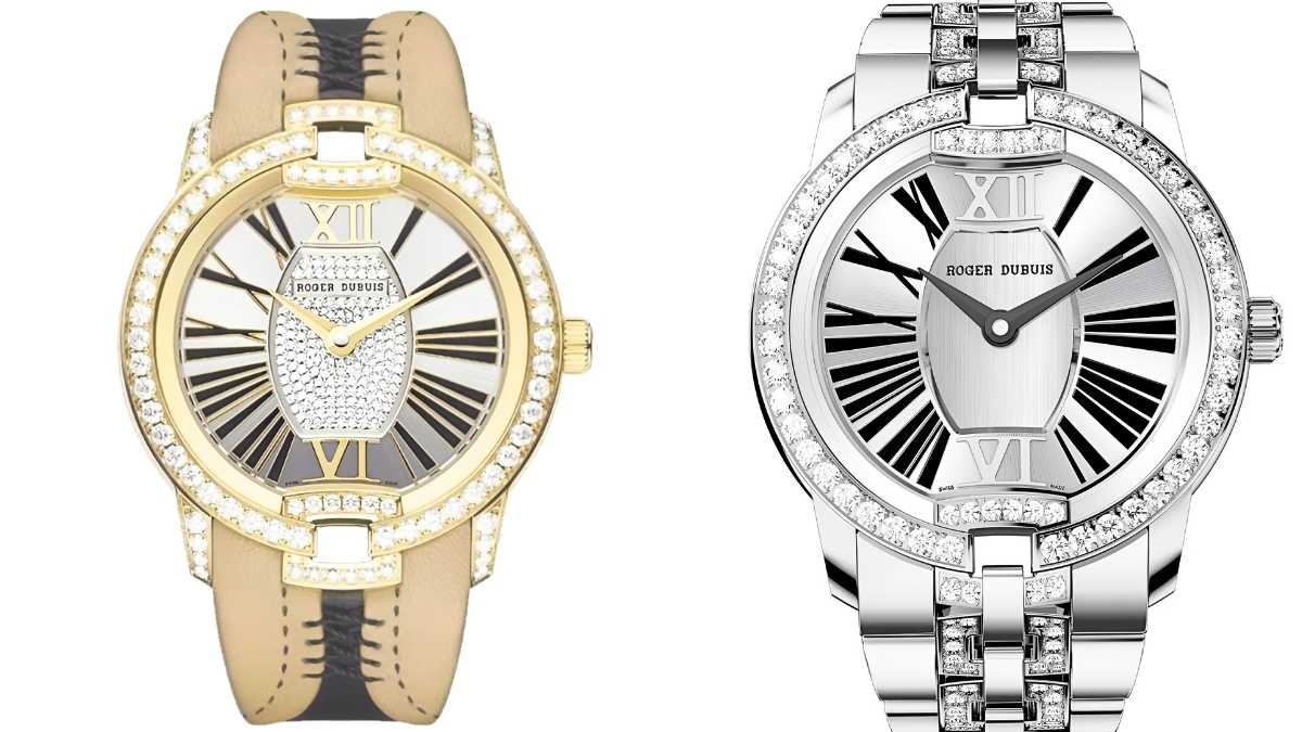 Roger Dubuis Velvet en oro blanco elegancia y detalles del modelo Automatic